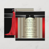 Invitation formelle de charité en tenue de soirée (Devant / Derrière)