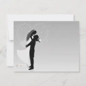 Invitation formelle de douche de silhouette (Dos)