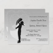 Invitation formelle de douche de silhouette (Devant / Derrière)