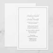 Invitation formelle de mariage sans parents mentio (Devant / Derrière)