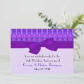 Invitation formelle de mariage violet pour un anni (Debout devant)
