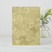 Invitation formelle de Nouvel An en feuille d'or (Debout devant)