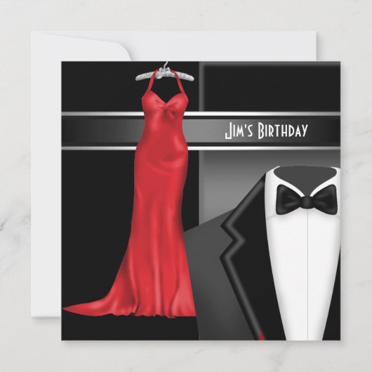 Invitation formelle de tenue de soirée pour dîner  (Dos)