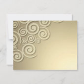 Invitation formelle pour dîner d'anniversaire de m (Dos)