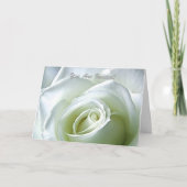 Invitation formelle Rose Blanche (Devant)