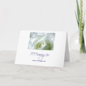 Invitation formelle Rose Blanche (Dos)