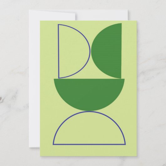 Invitation formes abstraites art (Devant)