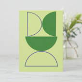 Invitation formes abstraites art (Debout devant)