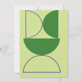 Invitation formes abstraites art (Dos)