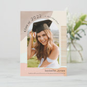 Invitation Formes Abstraites Boho Brown & Arche Rose (Debout devant)