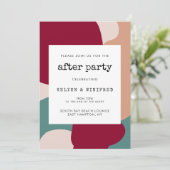 Invitation formes Abstraites contemporaines après fêtes (Debout devant)