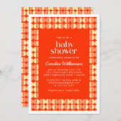 Invitation Formes Abstraites en gras Baby shower moderne (Devant / Derrière)