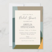 Invitation Formes Abstraites modernes Fête des mariées de typ (Devant)