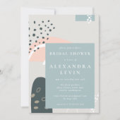 Invitation Formes Abstraites modernes Fête des mariées Pastel (Devant)