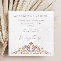 Formes botaniques Abstraites Mariage de rouille en