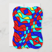 Invitation Formes colorées (Dos)