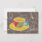 Invitation formes de CAFÉ rétro (Devant)