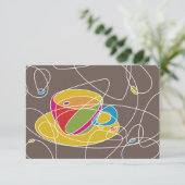 Invitation formes de CAFÉ rétro (Debout devant)