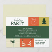 Invitation Formes de fête (Devant / Derrière)