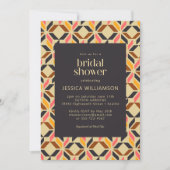 Invitation Formes géométriques modernes Fête des mariées jaun (Devant)