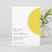 Invitation Formes géométriques simples Fête des mariées gris  (Debout devant)