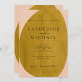 Invitation Formes rouille Mariage (Devant / Derrière)