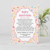 Invitation Formulation d'invitation pour une baby sprinkle po (Debout devant)