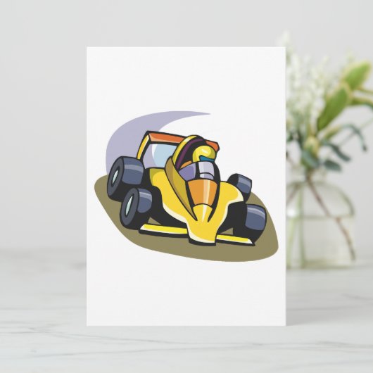 Invitation Formule 5 Racing Car (Debout devant)