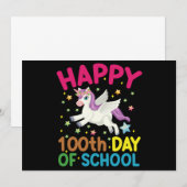 Invitation Formule Mathématique 100 Jours D'école Drôle Prof  (Devant / Derrière)