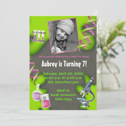 Invitation Formule pour le plaisir - Filles (Debout devant)