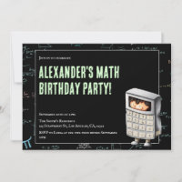 Formules mathématiques mignonnes fête d'anniversai