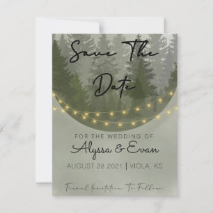 Invitation Forrest Enregistrer La Date