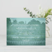 Invitation Forsyth Park Fontaine Savannah Mariage GA (Debout devant)