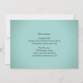Invitation Forsyth Park Fontaine Savannah Mariage GA (Dos)