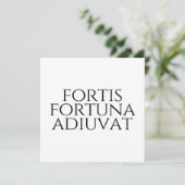 Invitation Fortis Fortuna Adiuvat (Debout devant)