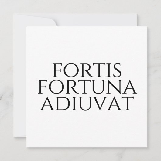 Invitation Fortis Fortuna Adiuvat (Devant)