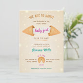 Invitation Fortune Cookie C'est bébé fille mignonne douche Sp (Debout devant)