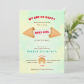 Invitation Fortune Cookie C'est bébé fille mignonne douche Sp (Debout devant)