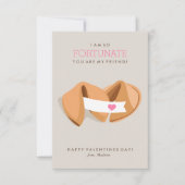 Invitation Fortune Cookie Kids Classroom Valentine (Devant)