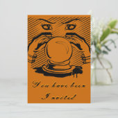 Invitation Fortune d'Halloween (Debout devant)