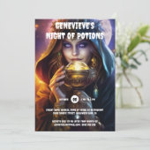 Invitation Fortune Teller boule de cristal magie sorcellerie (Debout devant)