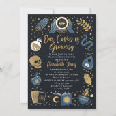 Invitation Fortune Teller Future Witchy Baby shower (Devant)