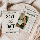 Invitation Forty And Fabulous Photo 40th Birthday