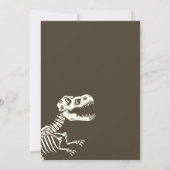Invitation Fossil Dig Dinosaur fête d'anniversaire (Dos)