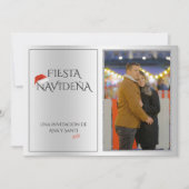 Invitation Foto Fiesta Navideña Fête de Noël (Devant)