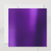 Invitation Foto nuptiale Graduation Anniversaire Plum Metalli (Dos)