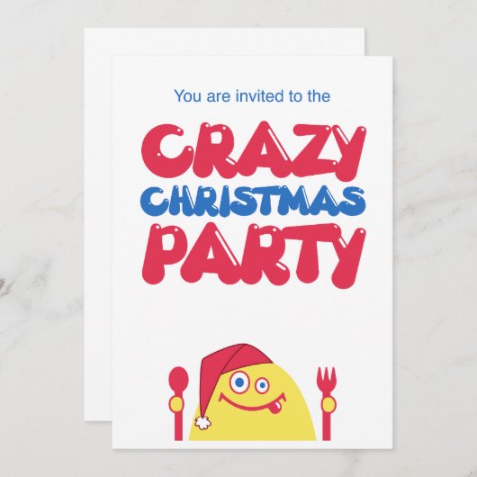 Invitation Fou Noël (Devant / Derrière)