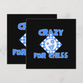 Invitation Fou pour les échecs (Devant / Derrière)