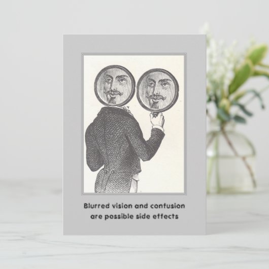 Invitation Fou vintage (Debout devant)