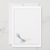 Invitation Fougères Bleu Ardoise (Dos)